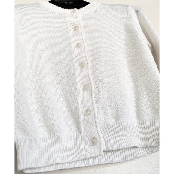 White Vintage Button Cardigan - Picture 3 of 6